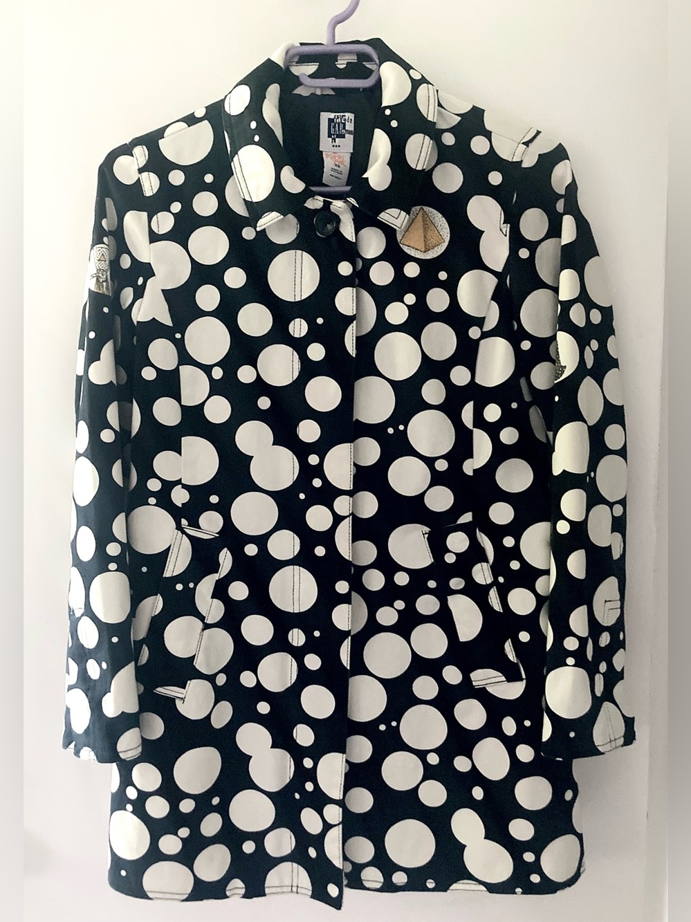 Jacket - Angine de Poitrine Upcycled Cotton Short Trench